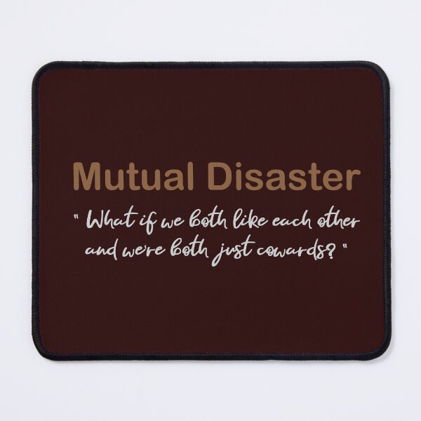 Item preview, Mutual Disaster Introvert Dating Quote | Shy Crush Relationship Meme designed and sold by LifeParody.