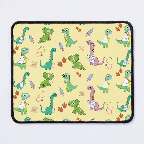 Item preview, Cute Medical Dinosaur Pattern | Kawaii Dino Doctor & Nurse Design for Pediatric Clinics and Healthcare Heroes designed and sold by karolaart.