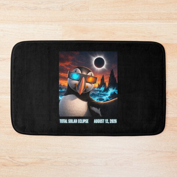 Item preview, Iceland Total Solar Eclipse 2026 August 12 Puffin Selfie designed and sold by clothesy7.