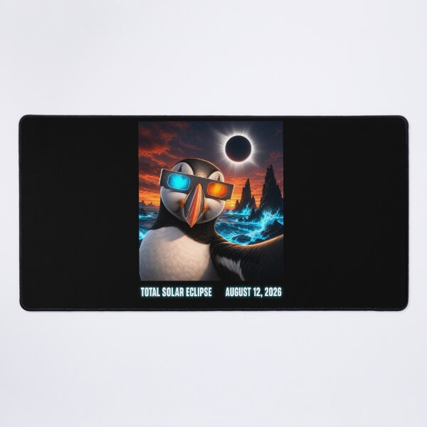 Item preview, Iceland Total Solar Eclipse 2026 August 12 Puffin Selfie designed and sold by clothesy7.