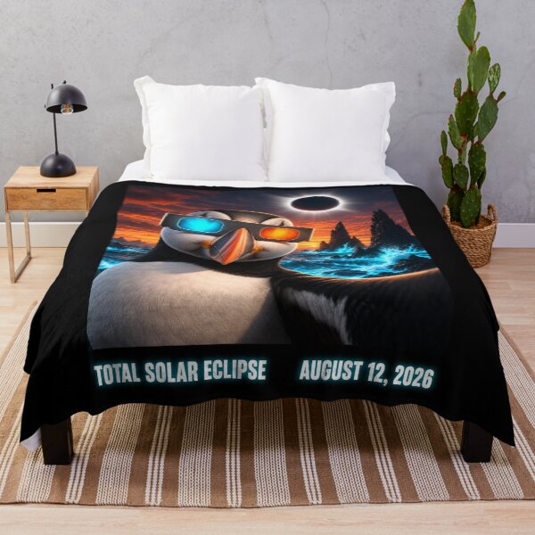 Item preview, Iceland Total Solar Eclipse 2026 August 12 Puffin Selfie designed and sold by clothesy7.