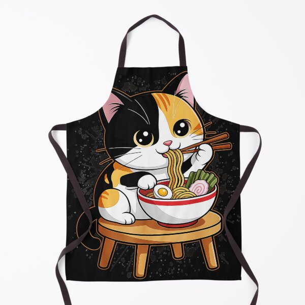 Item preview, Calico Cat Eating Ramen Japanese Noodle Foodie designed and sold by AmaXONIC.