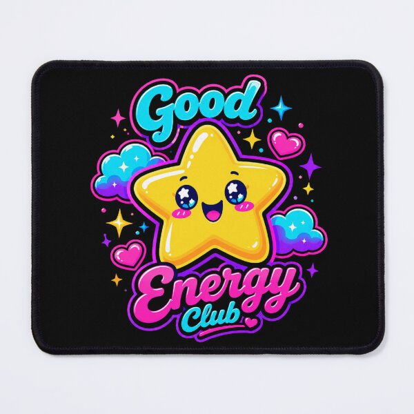 Item preview, Good Energy Club Kawaii Star T-Shirt & Sticker – Neon Positive Vibes Gift for Kawaii Fans, Gamers & Self-Care Lovers designed and sold by GemBob Creations.