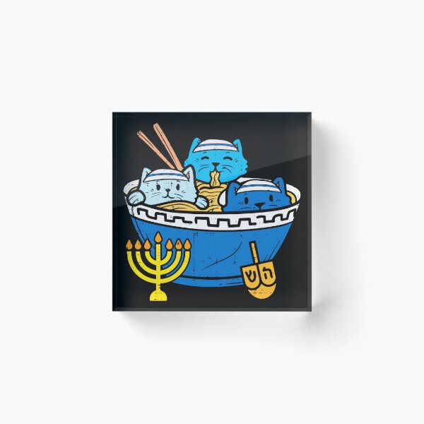 Item preview, Hanukkah Cats Jewish Holiday Menorah Dreidel designed and sold by AmaXONIC.