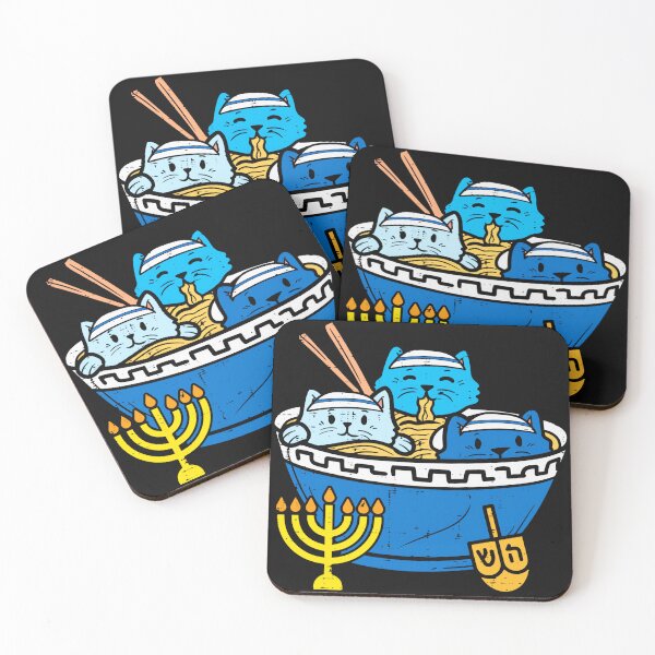 Item preview, Hanukkah Cats Jewish Holiday Menorah Dreidel designed and sold by AmaXONIC.