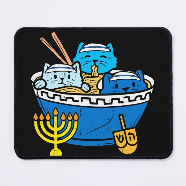 Item preview, Hanukkah Cats Jewish Holiday Menorah Dreidel designed and sold by AmaXONIC.
