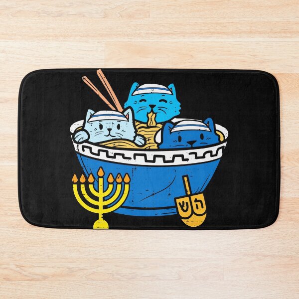 Item preview, Hanukkah Cats Jewish Holiday Menorah Dreidel designed and sold by AmaXONIC.