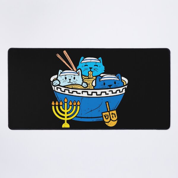 Item preview, Hanukkah Cats Jewish Holiday Menorah Dreidel designed and sold by AmaXONIC.