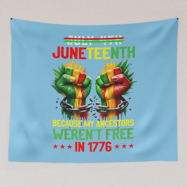 Item preview, Juneteenth 1865 Because My Ancestor Weren't Free 1776 Men designed and sold by FoulPoint.