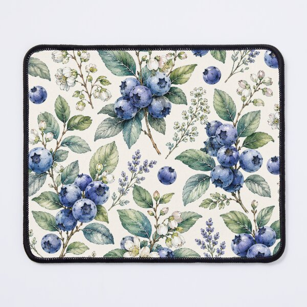 Item preview, Blueberry Cottage Garden Pattern | Cottagecore Berry Floral Seamless Design designed and sold by Aramdesing.