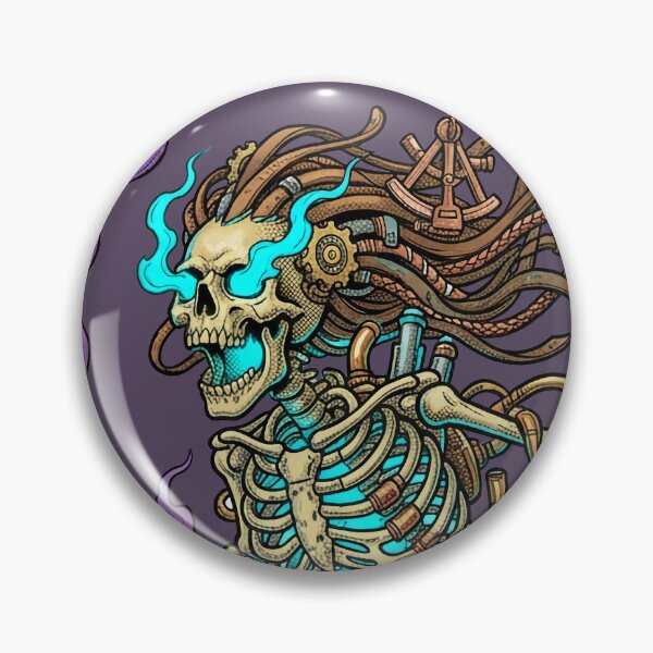 Item preview, Dark Fantasy Steampunk Skeleton Mermaid Trident designed and sold by PerfectTerrible.