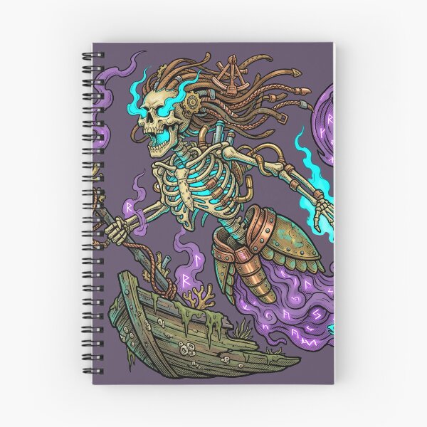Item preview, Dark Fantasy Steampunk Skeleton Mermaid Trident designed and sold by PerfectTerrible.