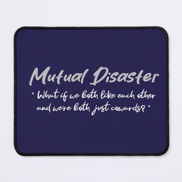 Item preview, Mutual Disaster Funny Introvert Dating Quote | Shy Crush Relationship Meme designed and sold by LifeParody.