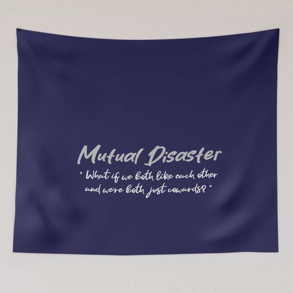 Item preview, Mutual Disaster Funny Introvert Dating Quote | Shy Crush Relationship Meme designed and sold by LifeParody.