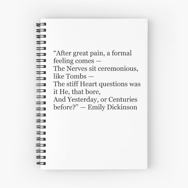 Item preview, After Great Pain, a Formal Feeling Comes | Emily Dickinson Poetry Quote designed and sold by The Prose Atelier.