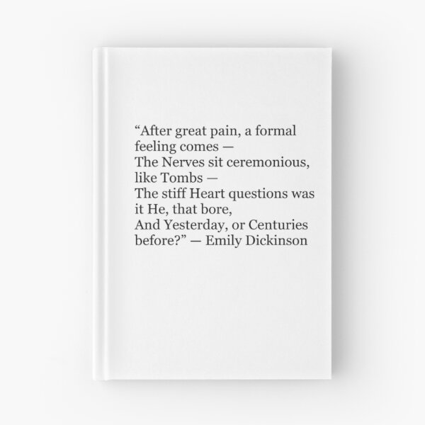 Item preview, After Great Pain, a Formal Feeling Comes | Emily Dickinson Poetry Quote designed and sold by The Prose Atelier.