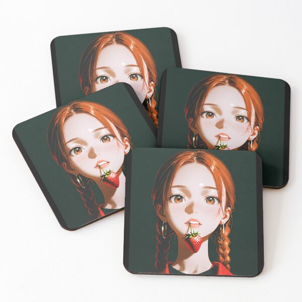 Item preview, Girl Biting Strawberry designed and sold by pixahaven.