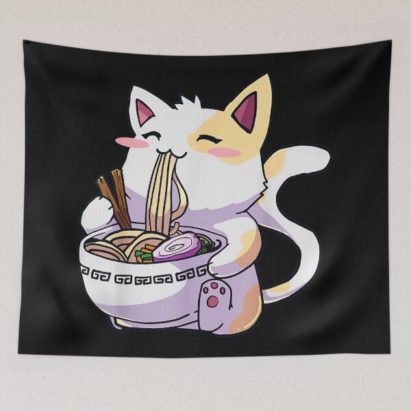 Item preview, Cute Cat Ramen Noodles Lover designed and sold by AmaXONIC.