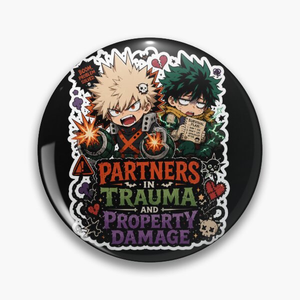 Item preview, Explosive Friendship - Hero Duo in Academy designed and sold by Panda LuL Art.