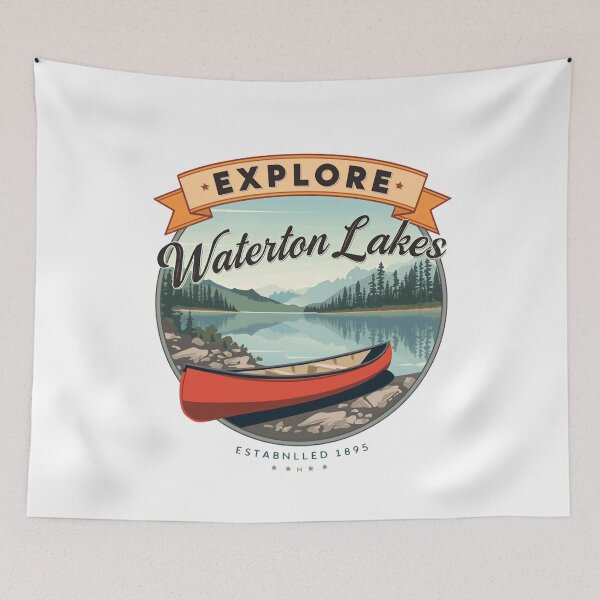 Item preview, Explore Waterton Lakes National Park Established 1895 Canada Adventure Traveler designed and sold by JonesFlora2025.