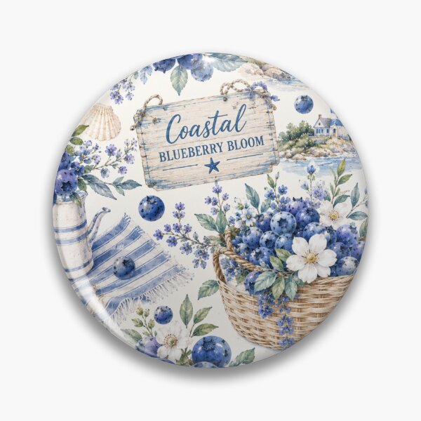 Item preview, Blueberry Cottage Garden Pattern | Cottagecore Berry Floral Seamless Design designed and sold by Aramdesing.
