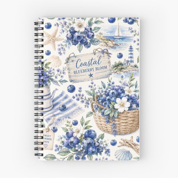 Item preview, Blueberry Cottage Garden Pattern | Cottagecore Berry Floral Seamless Design designed and sold by Aramdesing.