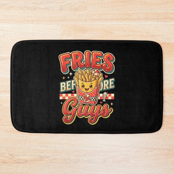 Item preview, Fries Before Guys Funny Food Lover Retro Diner Humor Cute Fast Food Quote Design designed and sold by Im-Ara.