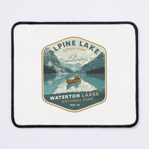 Item preview, Alpine Lake Expedition Waterton Lakes National Park Outdoor Adventure Traveler designed and sold by JonesFlora2025.