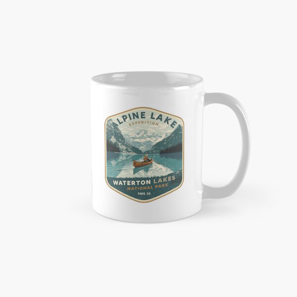 Item preview, Alpine Lake Expedition Waterton Lakes National Park Outdoor Adventure Traveler designed and sold by JonesFlora2025.