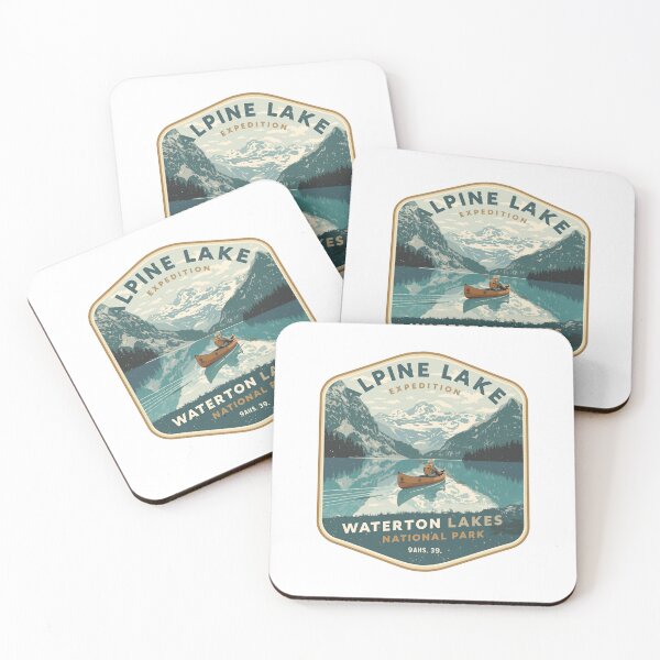 Item preview, Alpine Lake Expedition Waterton Lakes National Park Outdoor Adventure Traveler designed and sold by JonesFlora2025.
