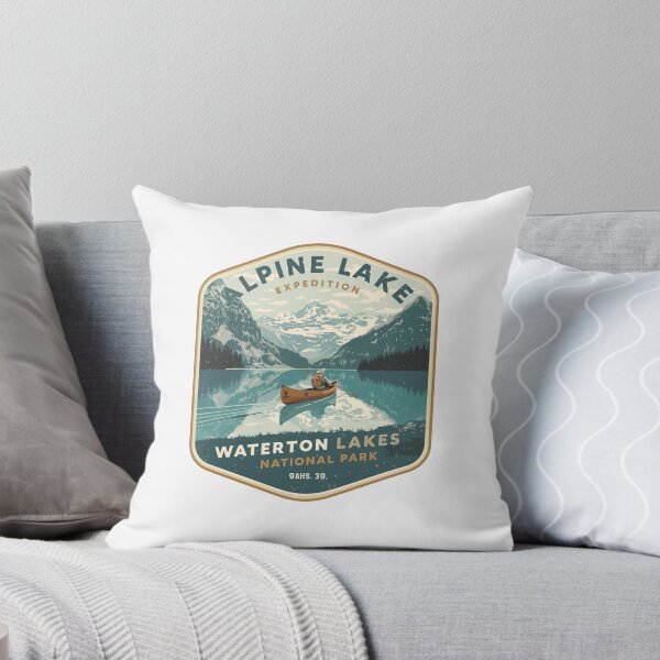 Item preview, Alpine Lake Expedition Waterton Lakes National Park Outdoor Adventure Traveler designed and sold by JonesFlora2025.