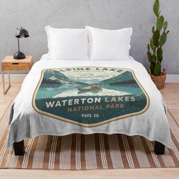 Item preview, Alpine Lake Expedition Waterton Lakes National Park Outdoor Adventure Traveler designed and sold by JonesFlora2025.