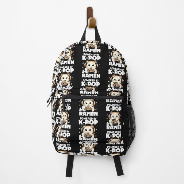Item preview, Powered By K-Pop & Ramen Korean Pop Music Fan Ramen Foodie Cat Lover designed and sold by AmaXONIC.