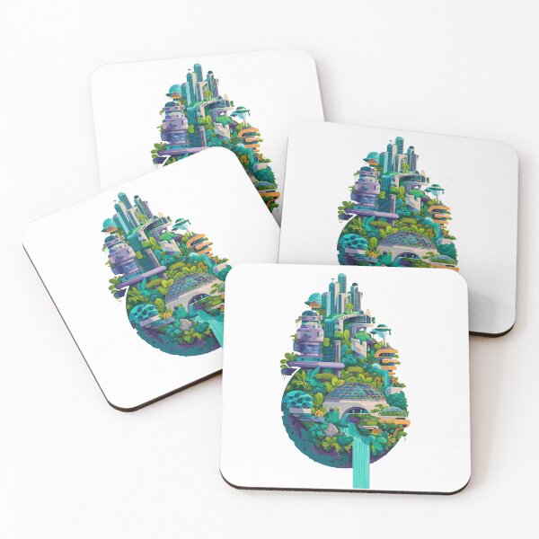 Item preview, Futuristic Floating Water City designed and sold by Interstellarwear.