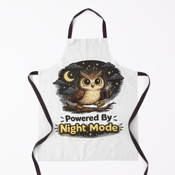 Item preview, Powerd By Night Mode Owl design Sticker ! “Powered By Night Mode Owl” Glow-in-the-Dark Sticker – Cool Night Owl Vinyl Sticker for Laptops, Water Bottles & Helmets designed and sold by Ulikedigital14.