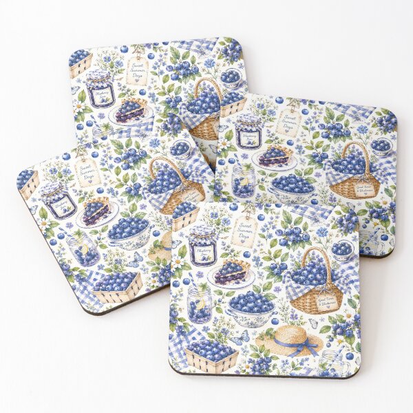 Item preview, Bueberry Cottage Garden Pattern | Cottagecore Berry Floral Seamless Design designed and sold by Aramdesing.