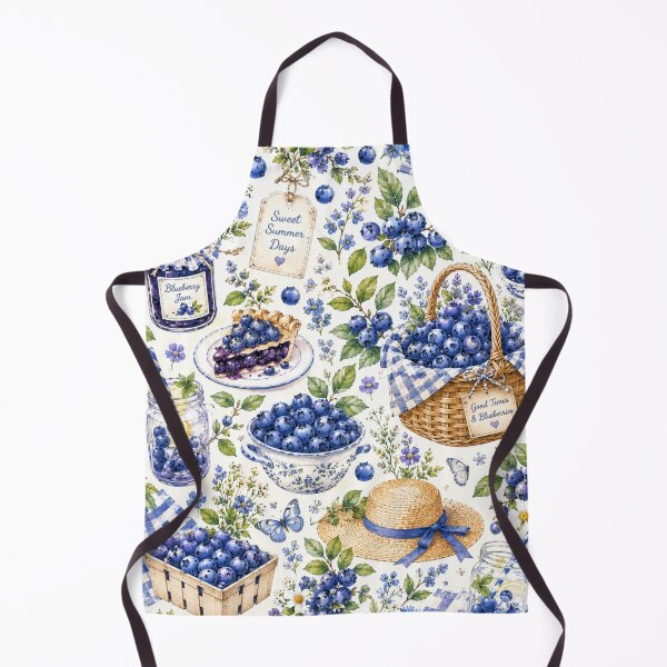 Item preview, Bueberry Cottage Garden Pattern | Cottagecore Berry Floral Seamless Design designed and sold by Aramdesing.