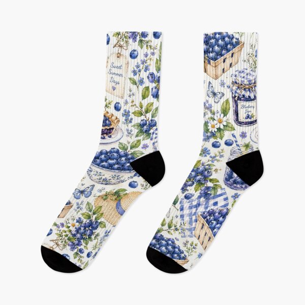 Item preview, Bueberry Cottage Garden Pattern | Cottagecore Berry Floral Seamless Design designed and sold by Aramdesing.