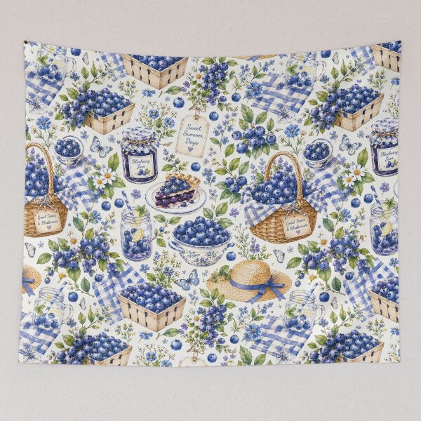 Item preview, Bueberry Cottage Garden Pattern | Cottagecore Berry Floral Seamless Design designed and sold by Aramdesing.