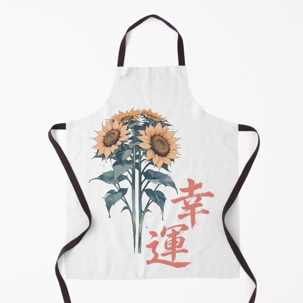 Item preview, Good Fortune Lucky Sunflower Calligraphy Art designed and sold by MOONLIT MIRAGE.