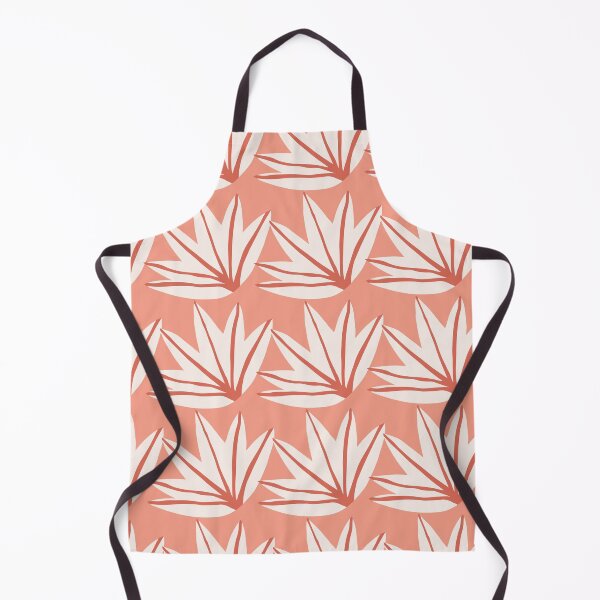 Item preview, Minimalist Terracotta Palmetto Leaves Pattern in Peach and Cream designed and sold by AMS.