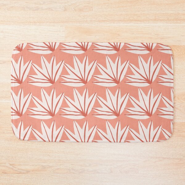 Item preview, Minimalist Terracotta Palmetto Leaves Pattern in Peach and Cream designed and sold by AMS.