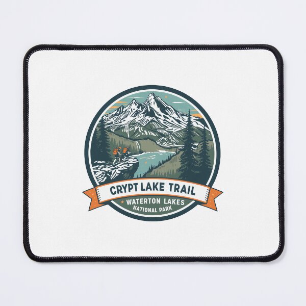 Item preview, Crypt Lake Trail Waterton Lakes National Park Hiker Adventurer Travel Souvenir designed and sold by JonesFlora2025.