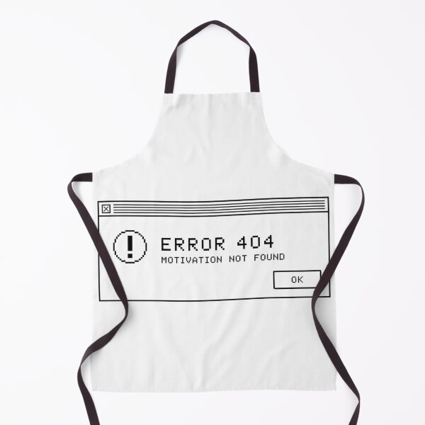 Item preview, Error 404 Motivation Not Found Retro Tech Satire designed and sold by PixelPublishing.