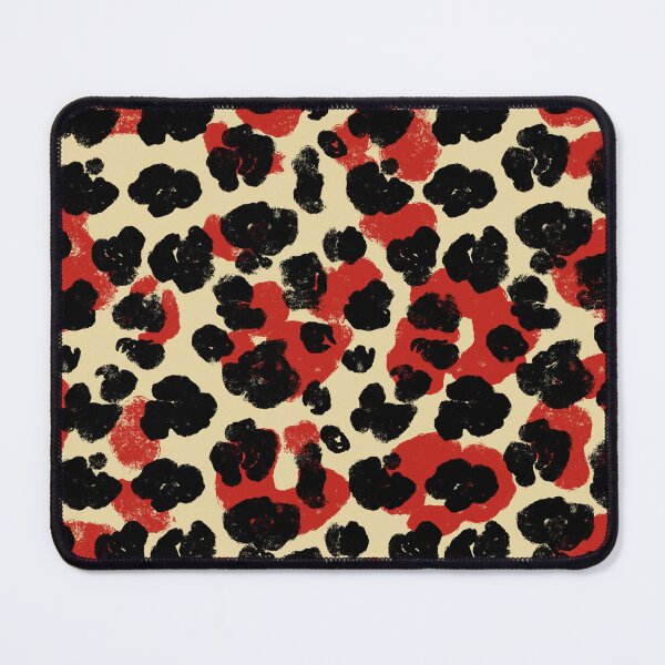Item preview, Black and red leopard Pattern A9 designed and sold by StefanStudioArt.