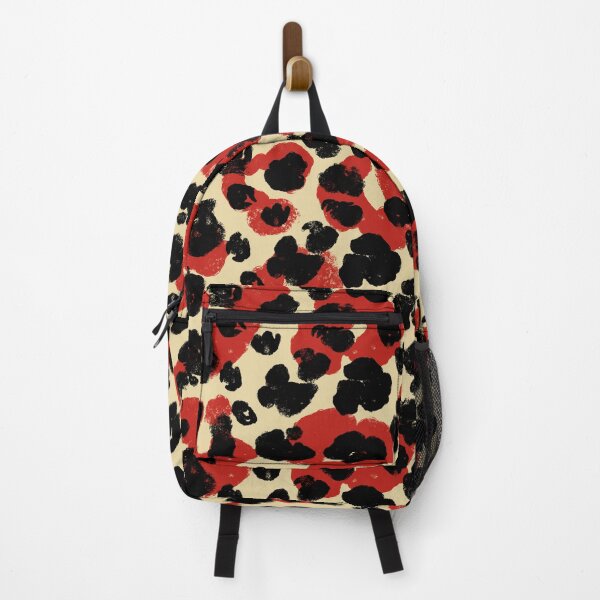 Item preview, Black and red leopard Pattern A9 designed and sold by StefanStudioArt.