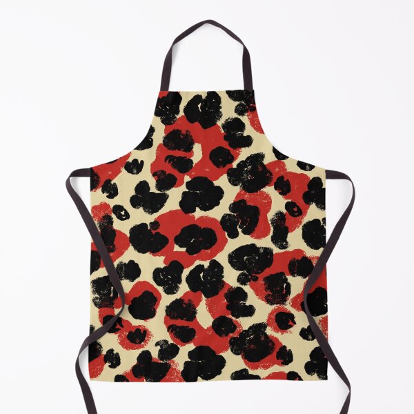 Item preview, Black and red leopard Pattern A9 designed and sold by StefanStudioArt.