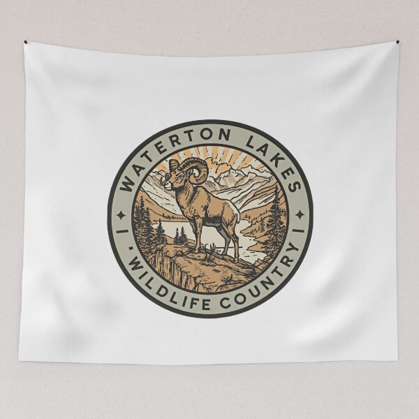 Item preview, Waterton Lakes Wildlife Country National Park Ram Nature Outdoors designed and sold by JonesFlora2025.