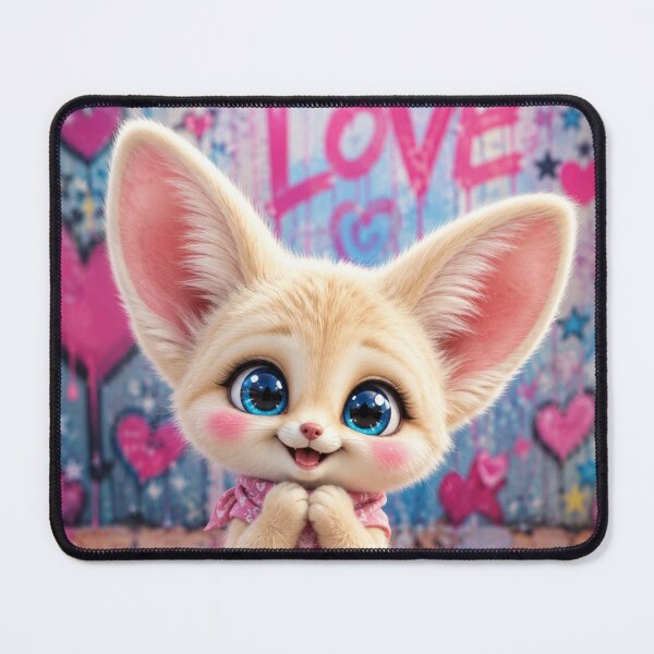 Item preview, Cute Baby Fennec Fox with Big Blue Eyes designed and sold by Rohan132.