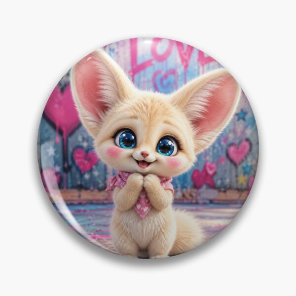Item preview, Cute Baby Fennec Fox with Big Blue Eyes designed and sold by Rohan132.